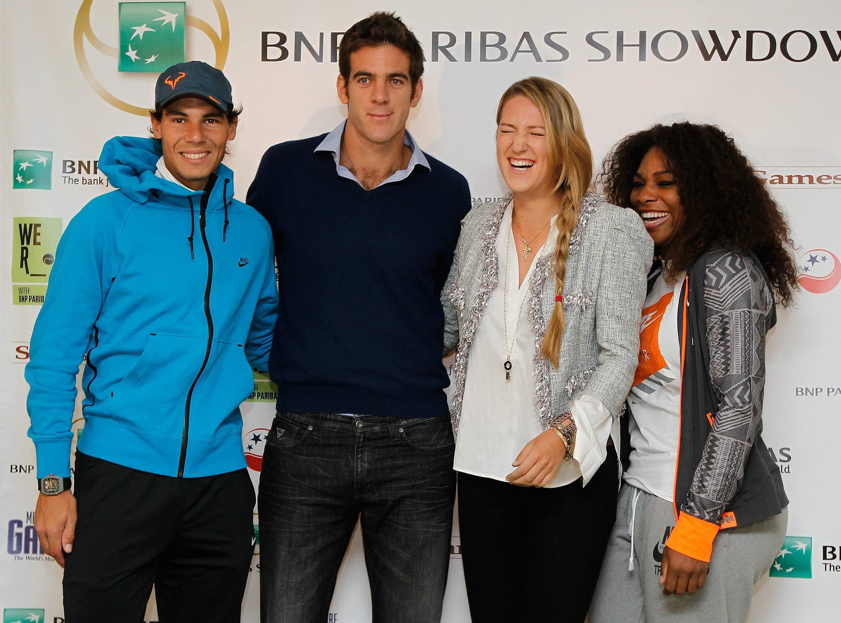 Victoria Azarenka and Serena Williams - BNP Paribas Showdown Press Conference at Essex House March 4, 2013 