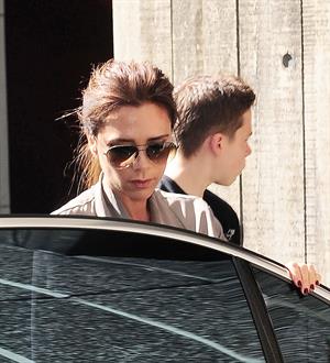Victoria Beckham leaving London's Vogue Festival in London on April 28, 2013