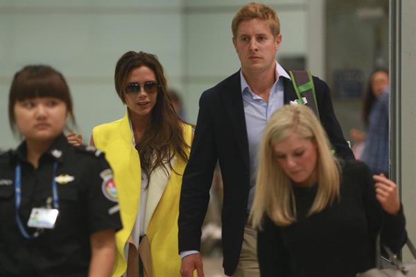 Victoria Beckham - Touches down in Beijing on June 21, 2013