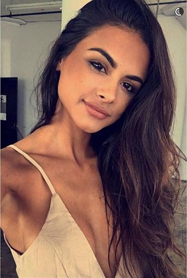 Sophia Miacova taking a selfie