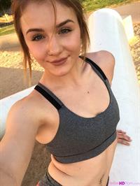 Rosalyn Sphinx taking a selfie