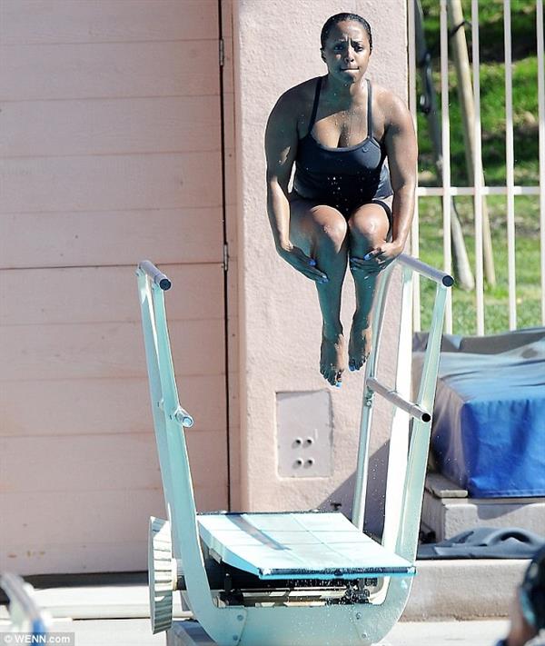 Keshia Knight-Pulliam in a bikini