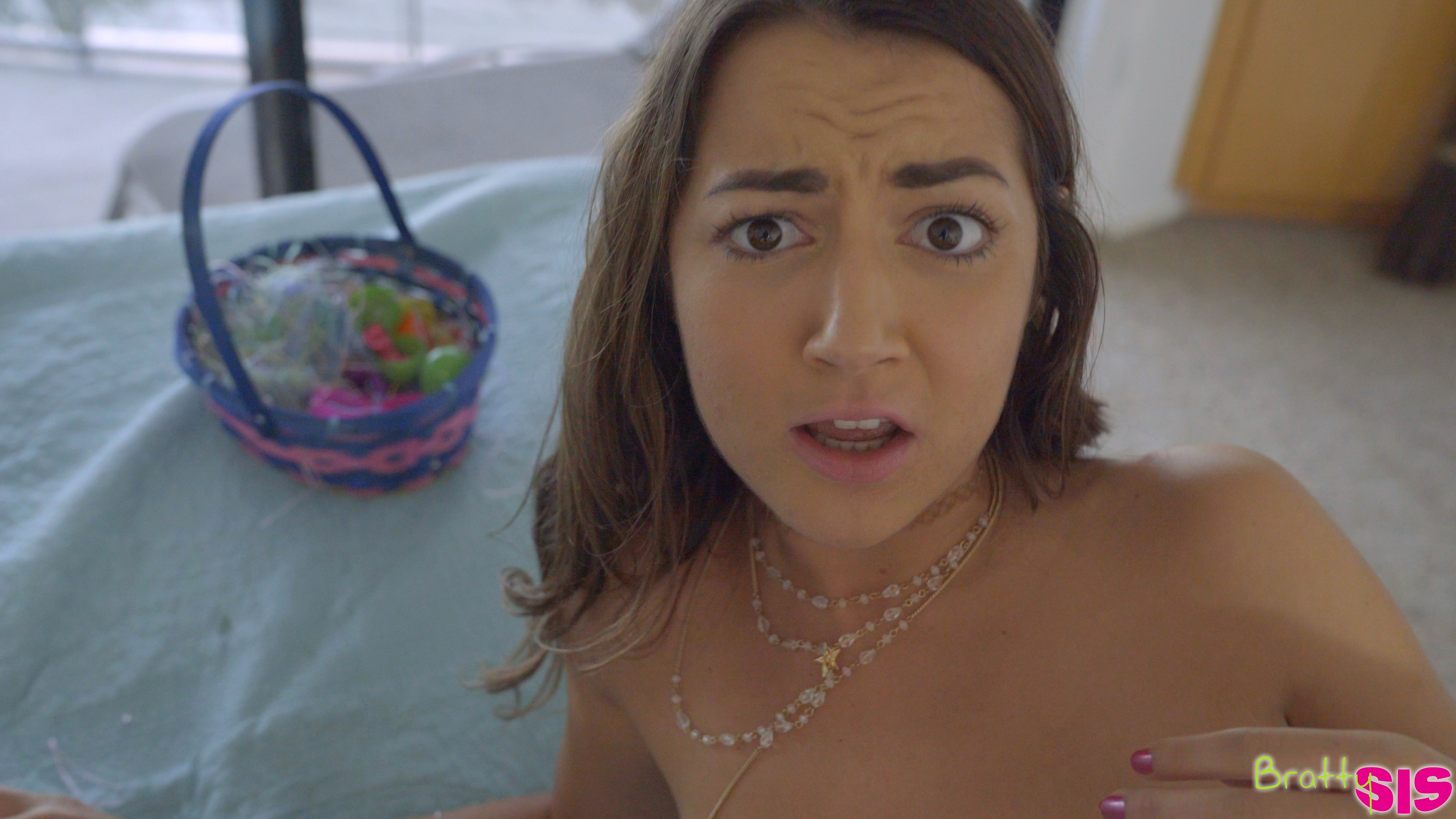 Lily Adams unknowingly enjoys a creampie threesome with her stepbrother and her hot friend Alex Blake