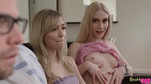 Emma Starletto,Mackenzie Moss Nude Pictures Emma Starletto is into Mackenzie Moss and her stepbrother so she seduces them both into a threeway hardcore fuck fest