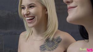 Kiara Cole,Rosalyn Sphinx Nude Pictures Adopted sisters Kiara Cole and Rosalyn Sphinx get stuck and agree to give their stepbro a threesum if he lets them out