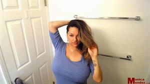 Monica Mendez Nude Pictures MILF Monica Mendez simply showing her enticing big boobs