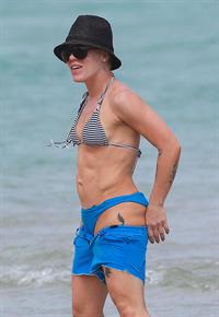 Pink in a bikini