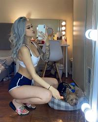 Jenny Lee in lingerie