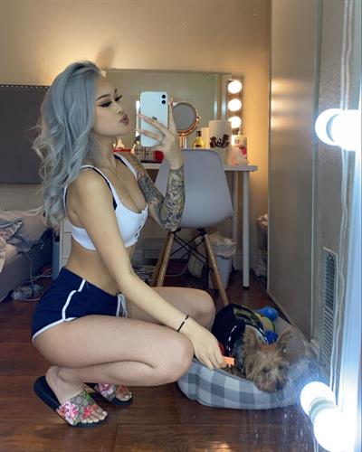 Jenny Lee in lingerie