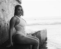 Hot sexy curvy lingerie model