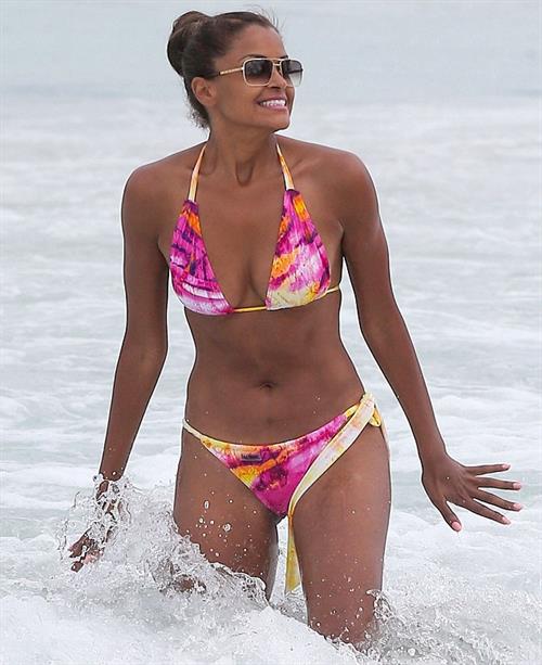 Claudia Jordan in a bikini