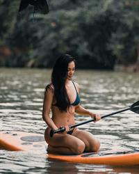 Kylie Versoza in a bikini