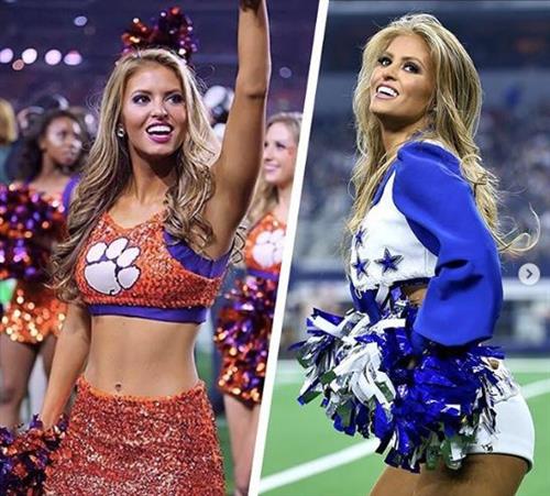 Former Clemson Rally Cat
Current Dallas Cowboy Cheerleader