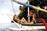 Sarah Mutch in a bikini