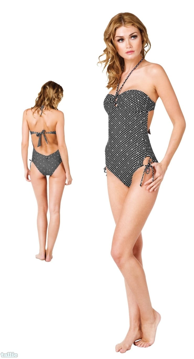 Sarah Mutch in a bikini