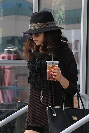 Selena Gomez leaving Panera Bread in LA 2/2/13 