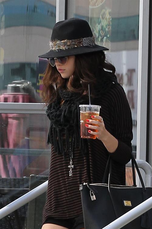 Selena Gomez leaving Panera Bread in LA 2/2/13 
