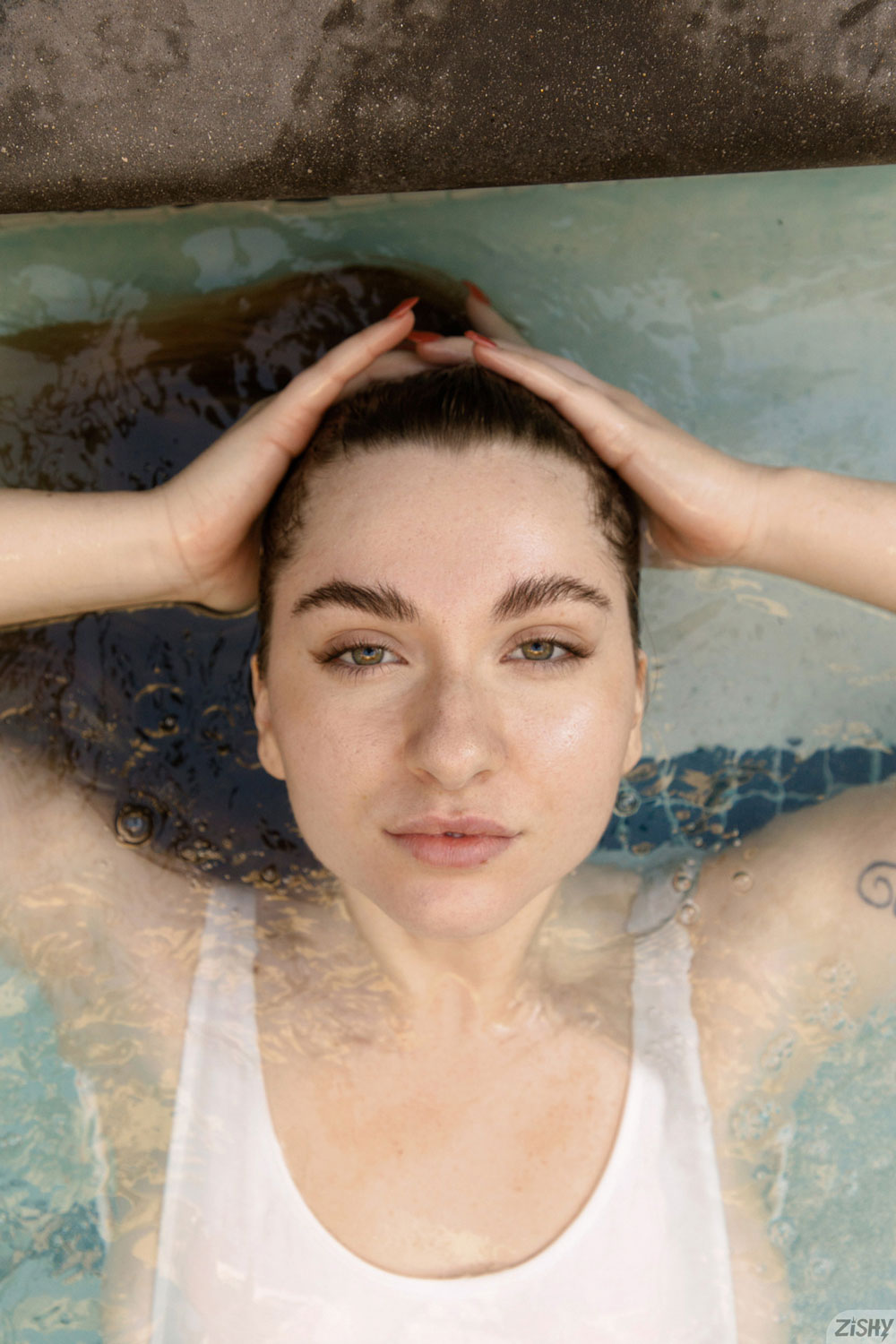 Olivia Yukon in the Jacuzzi