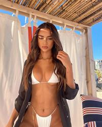 Sher Suarez white bikini