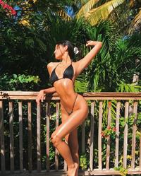 Holly Scarfone in a bikini