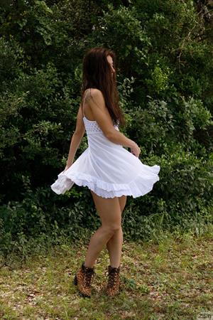 Vynessa Lucero in White