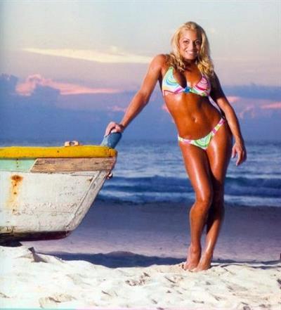 Trish Stratus in a bikini