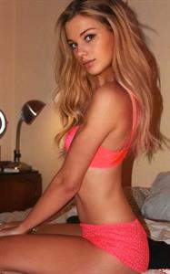 Nolween Delmas in lingerie