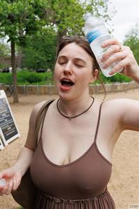 Busty Riley Nixon in a Sundress