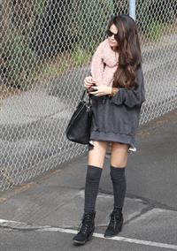 Selena Gomez arriving at a studio in LA 2/8/13 