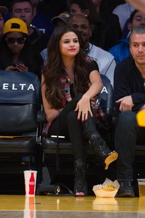 Selena Gomez at Lakers vs Kings game 3/17/13 