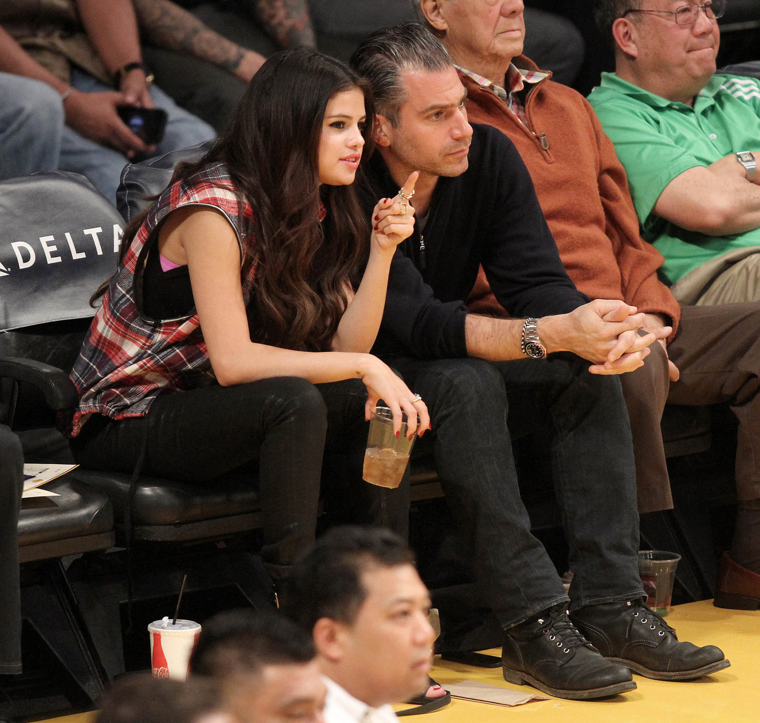 Selena Gomez at Lakers vs Kings game 3/17/13 