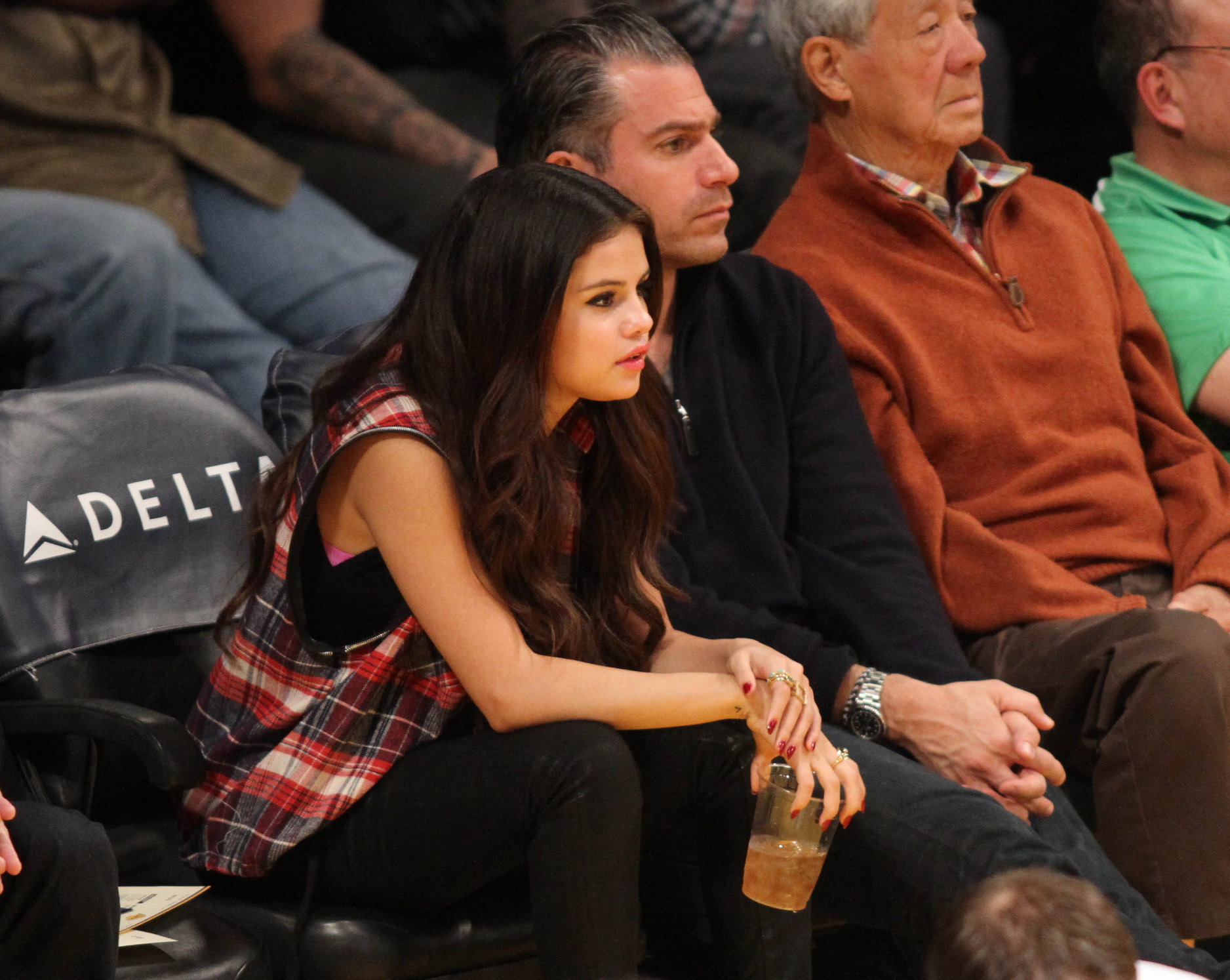 Selena Gomez at Lakers vs Kings game 3/17/13 