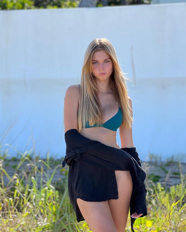 Ieva Kursev in a bikini