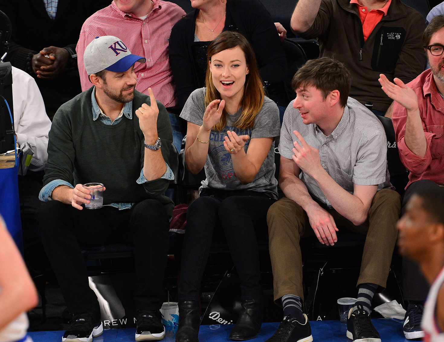 Olivia Wilde - Raptors vs Knicks game in NYC 3/23/13  