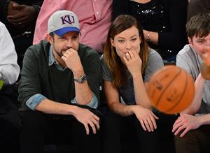 Olivia Wilde - Raptors vs Knicks game in NYC 3/23/13  