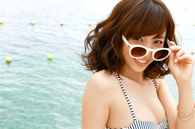 Risa Yoshiki in a bikini
