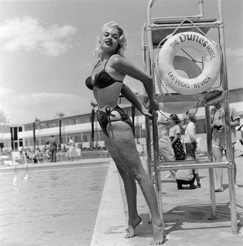 Jayne Mansfield in a bikini