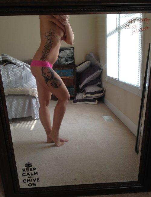 Anonymous in lingerie