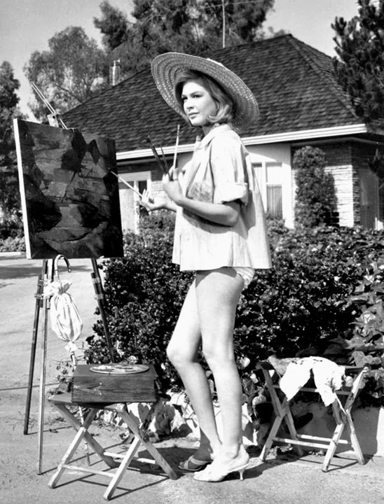 Sandra Dee in a bikini