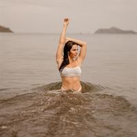 Connie Carter in a bikini