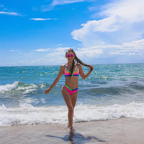 Caitlin Beadles in a bikini