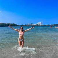 Caitlin Beadles in a bikini