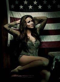 Moon Bloodgood in lingerie