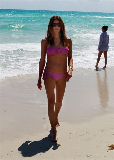 Kelly Bensimon in a bikini