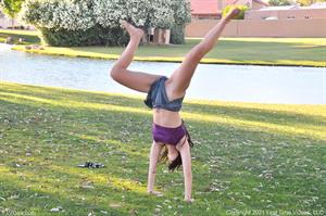 April FTV Nude Pictures A Sunset At The Park