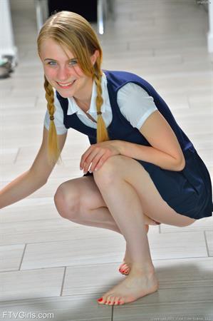 Sharlotte FTV Nude Pictures Schoolgirl Style