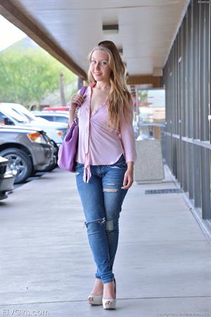 Brianna FTV Nude Pictures Brianna Timid in Public