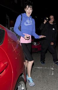 Krysten Ritter - Wearing spandex leaving Moshka Yoga LA in Los Angeles (May 29, 2012)