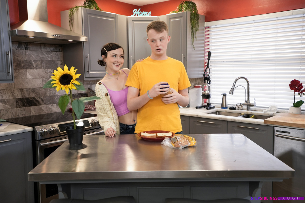 Hotblooded spinner Jade Valentine rides her stepbro's fuck stick in her tight pussy to see how long he can hold his cum