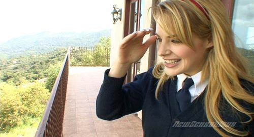 Tight school girl Ally Ann taking man sausage deep & hard